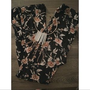 FOREVER 21 FLORAL PANTS